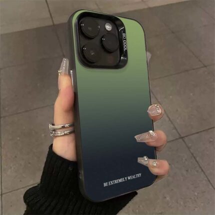 Wealth Green Gradient Case | BE EXTREMELY WEALTHY Edition